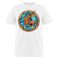 Thumbnail for Men's Mosaic Sagittarius Classic T-Shirt - white