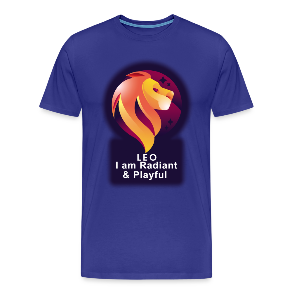 Men's Glow Leo Premium T-Shirt - royal blue