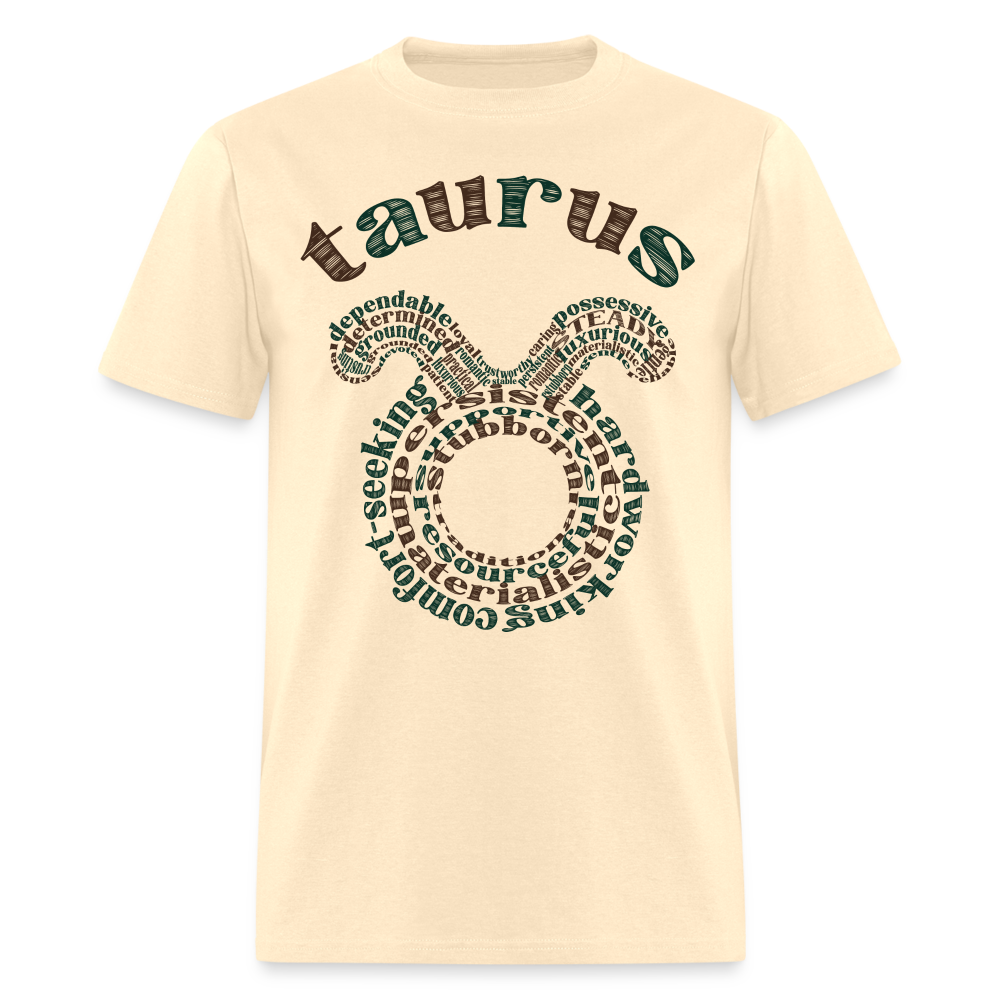 Men's Power Words Taurus Classic T-Shirt - natural