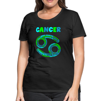 Thumbnail for Women's Power Words Cancer Premium T-Shirt - black