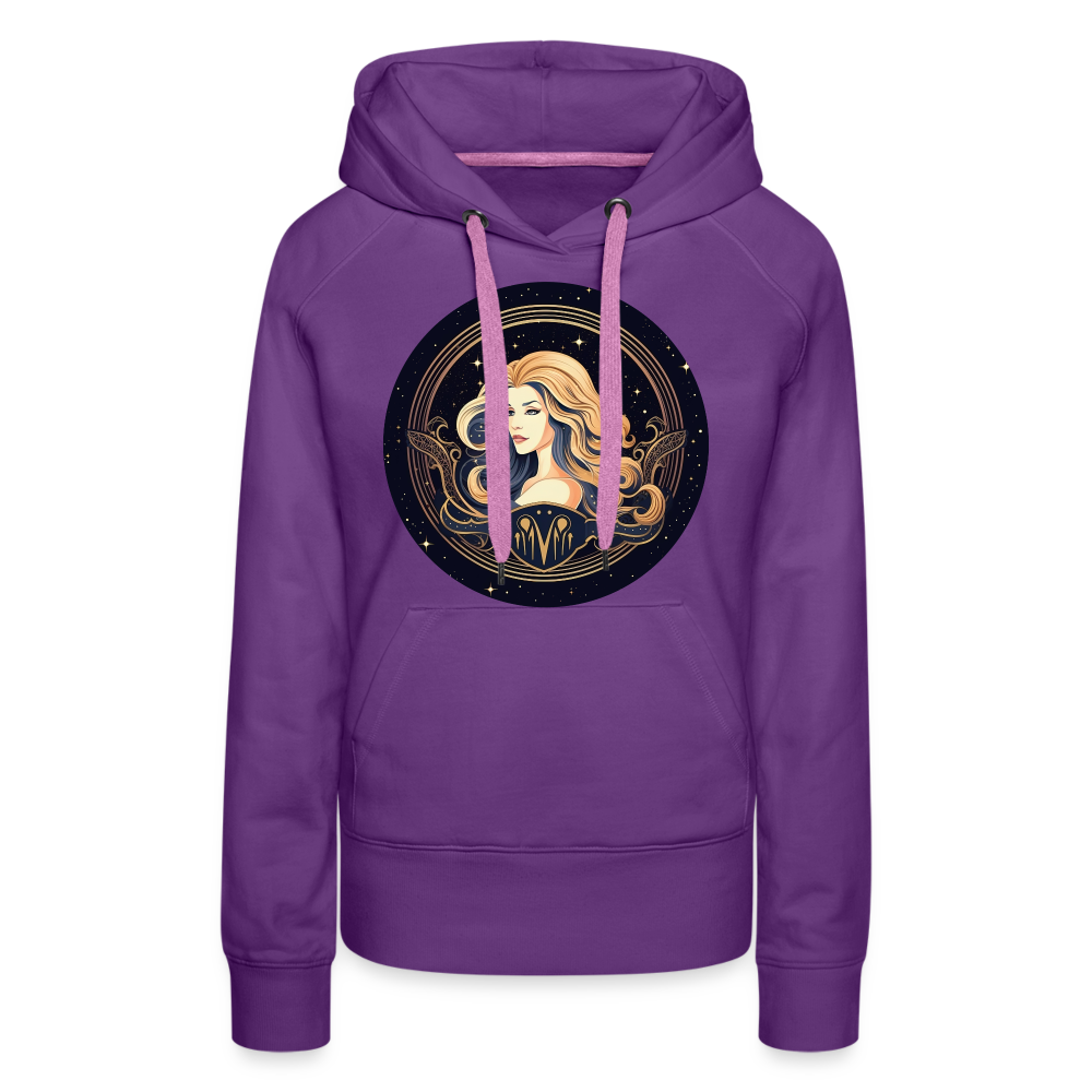 Women’s Mystic Virgo Premium Hoodie - purple 