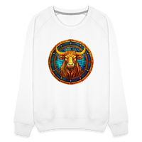 Thumbnail for Women’s Mosaic Taurus Premium Sweatshirt - white