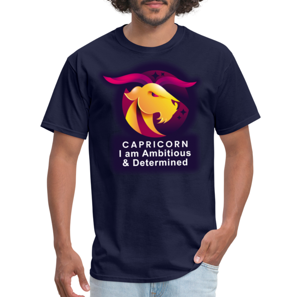 Men's Glow Capricorn Classic T-Shirt - navy