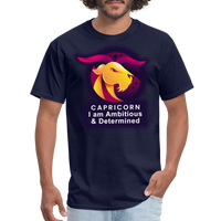 Thumbnail for Men's Glow Capricorn Classic T-Shirt - navy