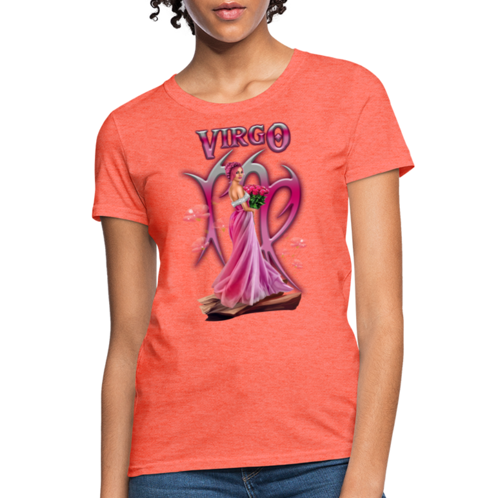 Astral Virgo Women's T-Shirt - heather coral