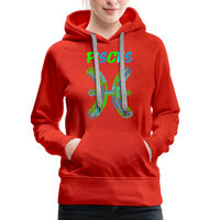 Thumbnail for Women's Power Words Pisces Premium Hoodie - red