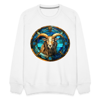 Thumbnail for Men’s Mosaic Capricorn Premium Sweatshirt - white