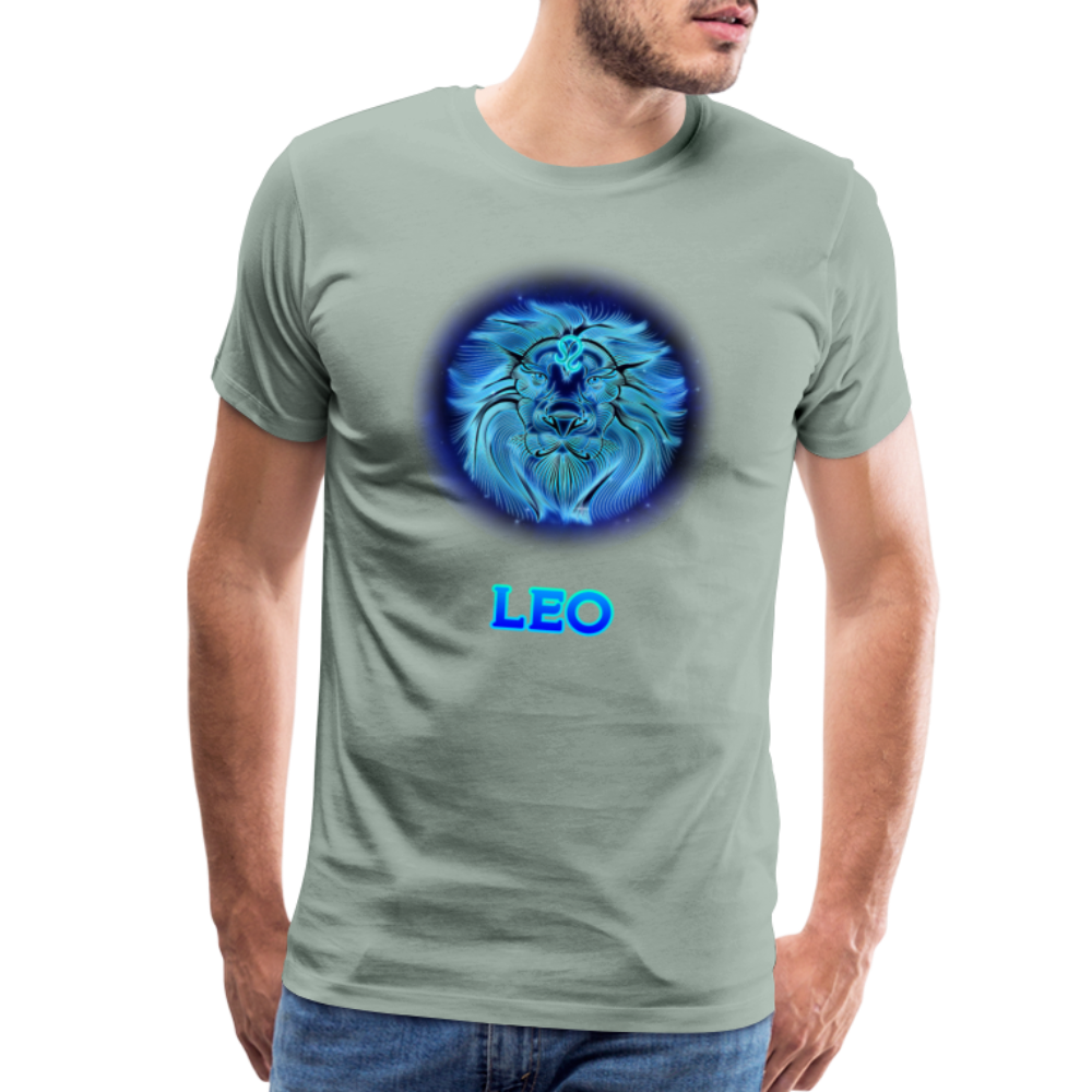 Men's Leo Premium T-Shirt - steel green