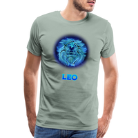 Thumbnail for Men's Leo Premium T-Shirt - steel green