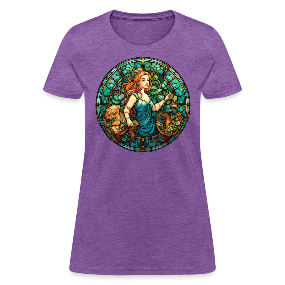 Women's Mosaic Virgo T-Shirt - purple heather