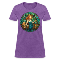 Thumbnail for Women's Mosaic Virgo T-Shirt - purple heather