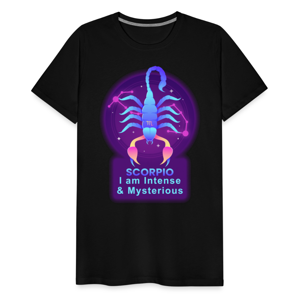 Men's Neon Scorpio Premium T-Shirt - black