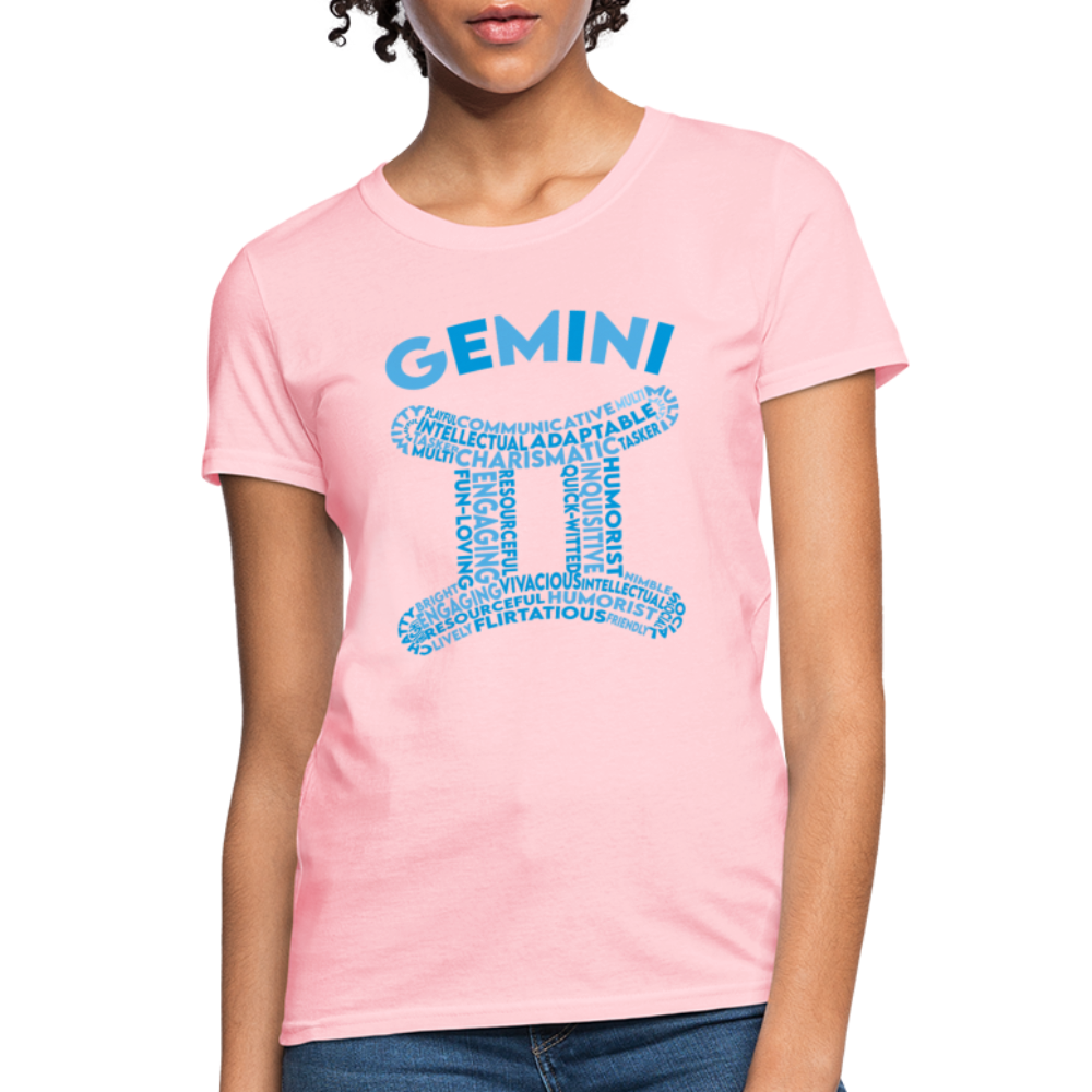 Women's Power Words Gemini T-Shirt - pink