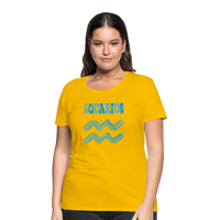 Thumbnail for Women's Power Words Aquarius Premium T-Shirt - sun yellow