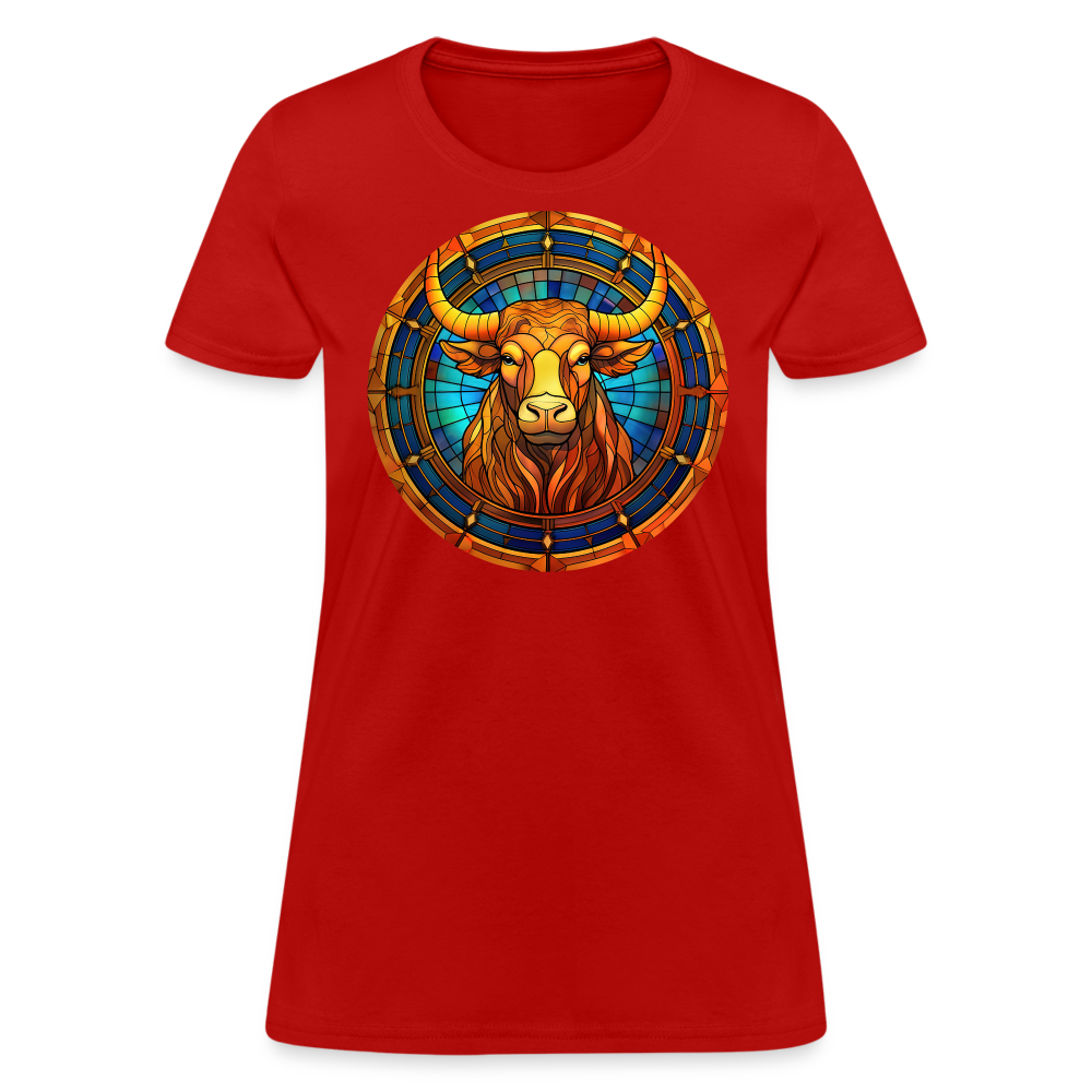 Women's Mosaic Taurus T-Shirt - red