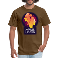 Thumbnail for Men's Glow Gemini Classic T-Shirt - brown