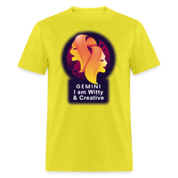 Thumbnail for Men's Glow Gemini Classic T-Shirt - yellow