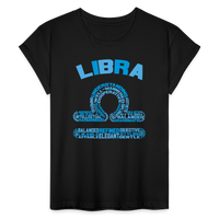 Thumbnail for Women's Power Words Libra Relaxed Fit T-Shirt - black