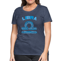 Thumbnail for Women's Power Words Libra Premium T-Shirt - heather blue