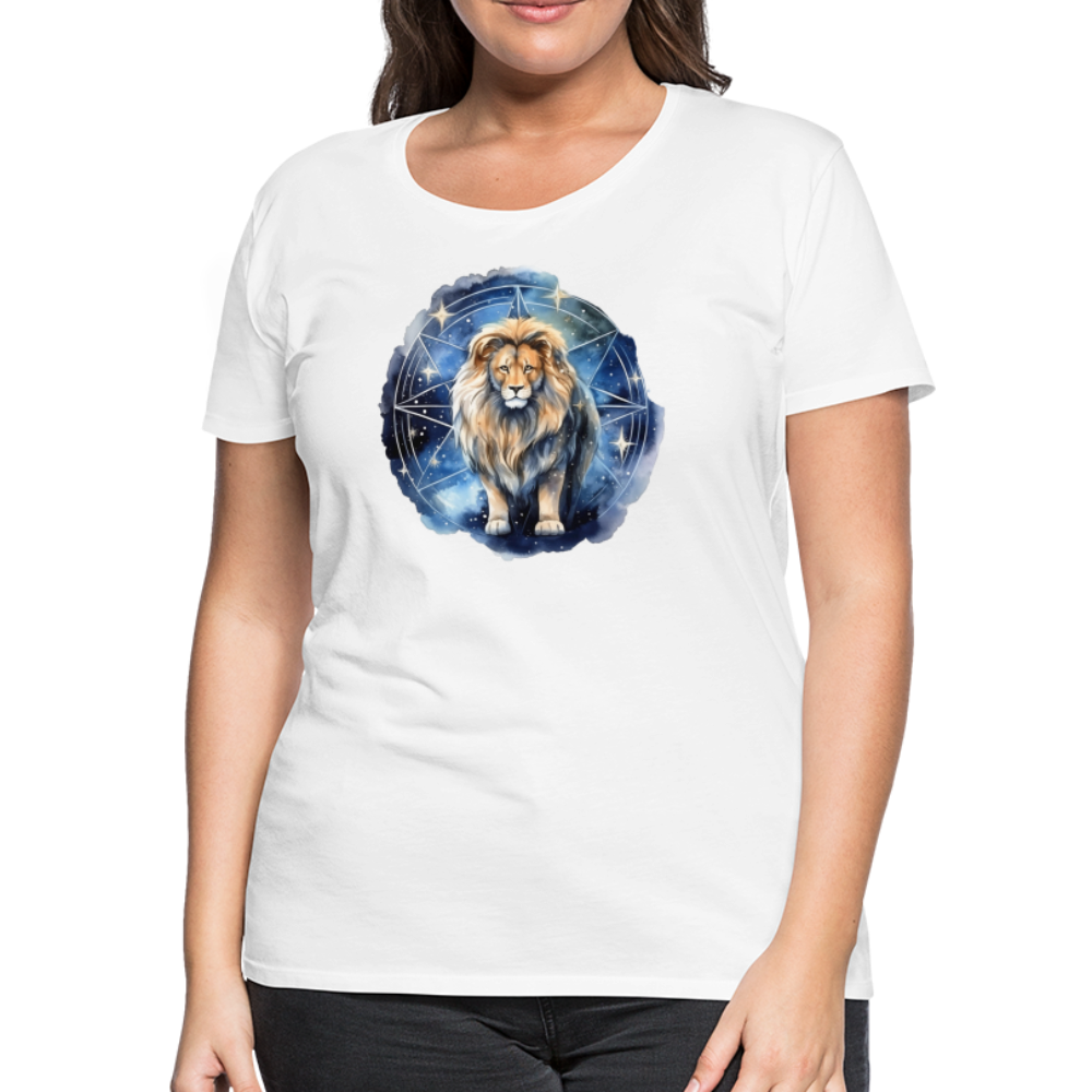 Women's Mythical Words Leo Premium T-Shirt - white