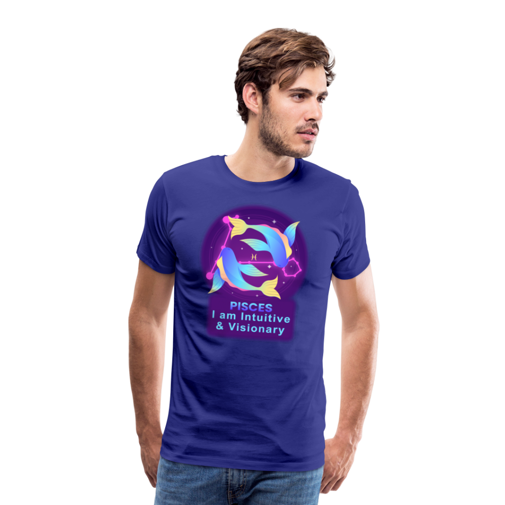 Men's Neon Pisces Premium T-Shirt - royal blue