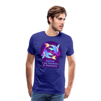 Thumbnail for Men's Neon Pisces Premium T-Shirt - royal blue