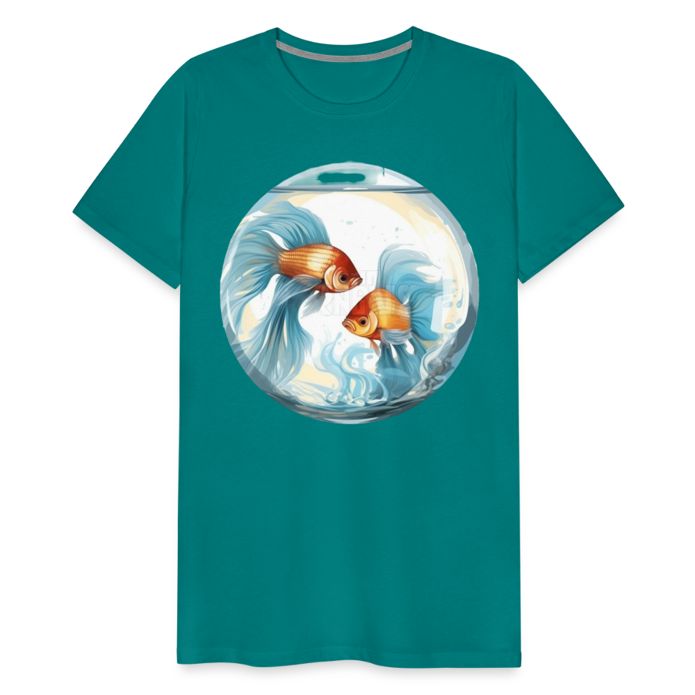 Men's Mythical Pisces Premium T-Shirt - teal