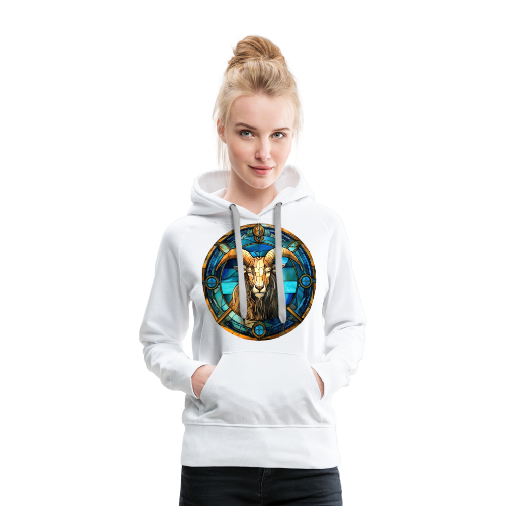 Women’s Mosaic Capricorn Premium Hoodie - white