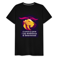 Thumbnail for Men's Glow Capricorn Premium T-Shirt - black