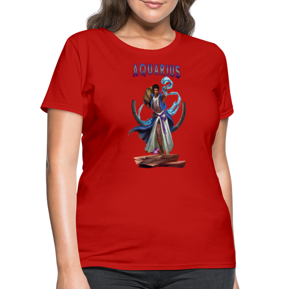 Women's Astral Aquarius T-Shirt - red