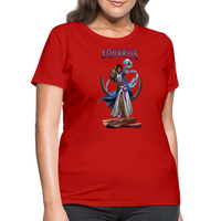 Thumbnail for Women's Astral Aquarius T-Shirt - red