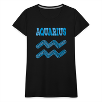 Thumbnail for Women's Power Words Aquarius Premium T-Shirt - black