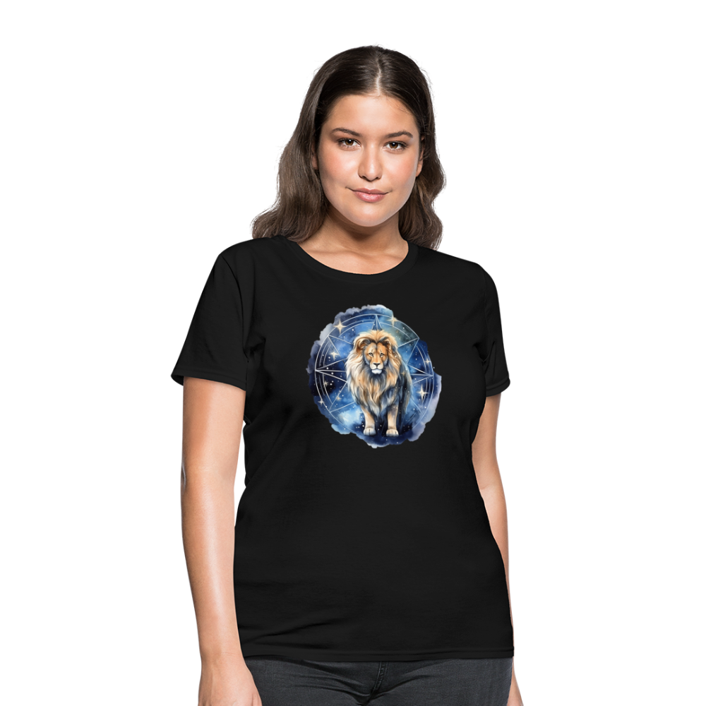 Women's Mythical Leo T-Shirt - black