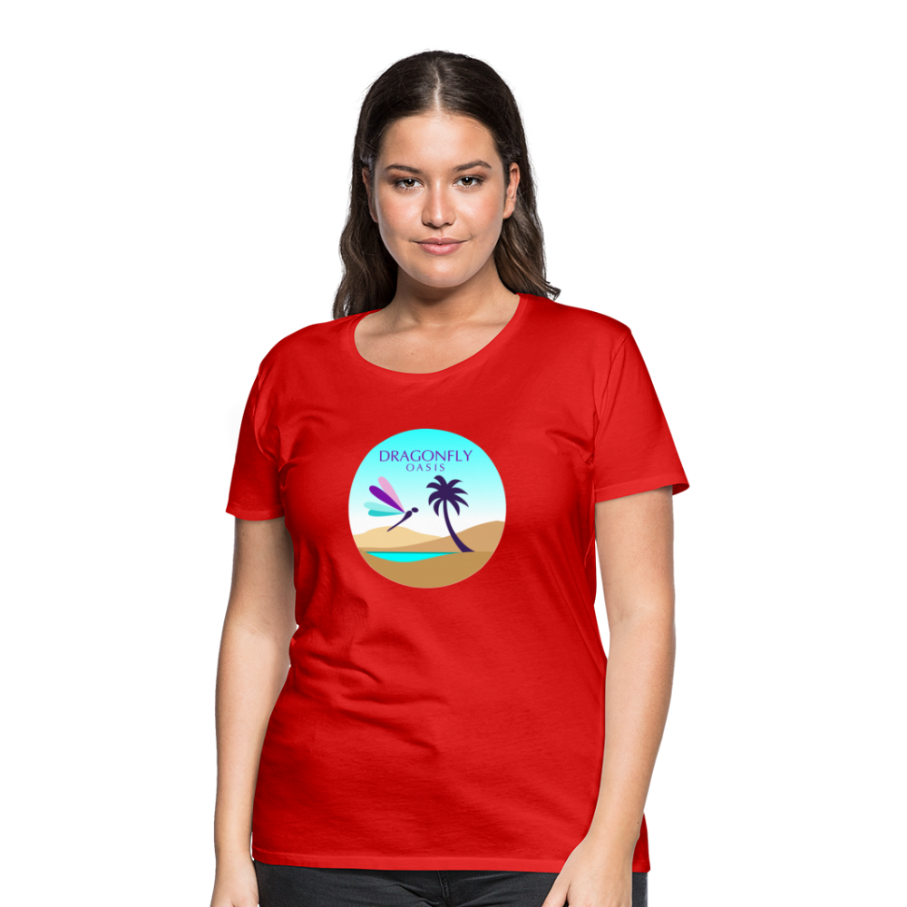 Women's Dragonfly Oasis V.2 Premium T-Shirt - red