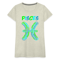 Thumbnail for Women's Power Words Pisces Premium T-Shirt - heather oatmeal