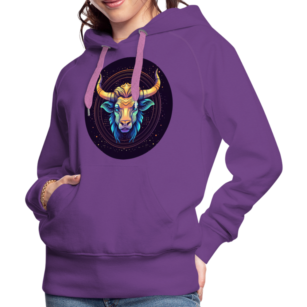 Women’s Magic Taurus Premium Hoodie - purple 