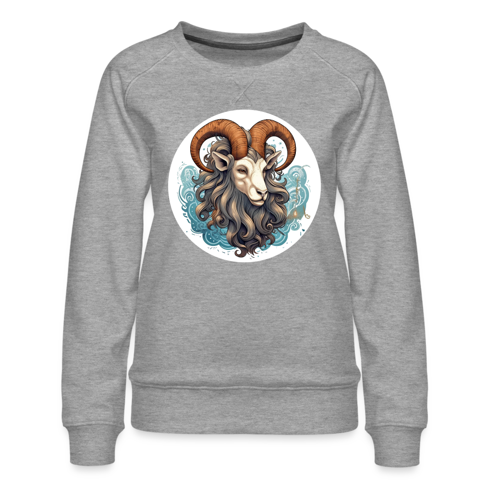 Women’s Symbol Capricorn Premium Sweatshirt - heather grey