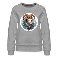 Thumbnail for Women’s Symbol Capricorn Premium Sweatshirt - heather grey