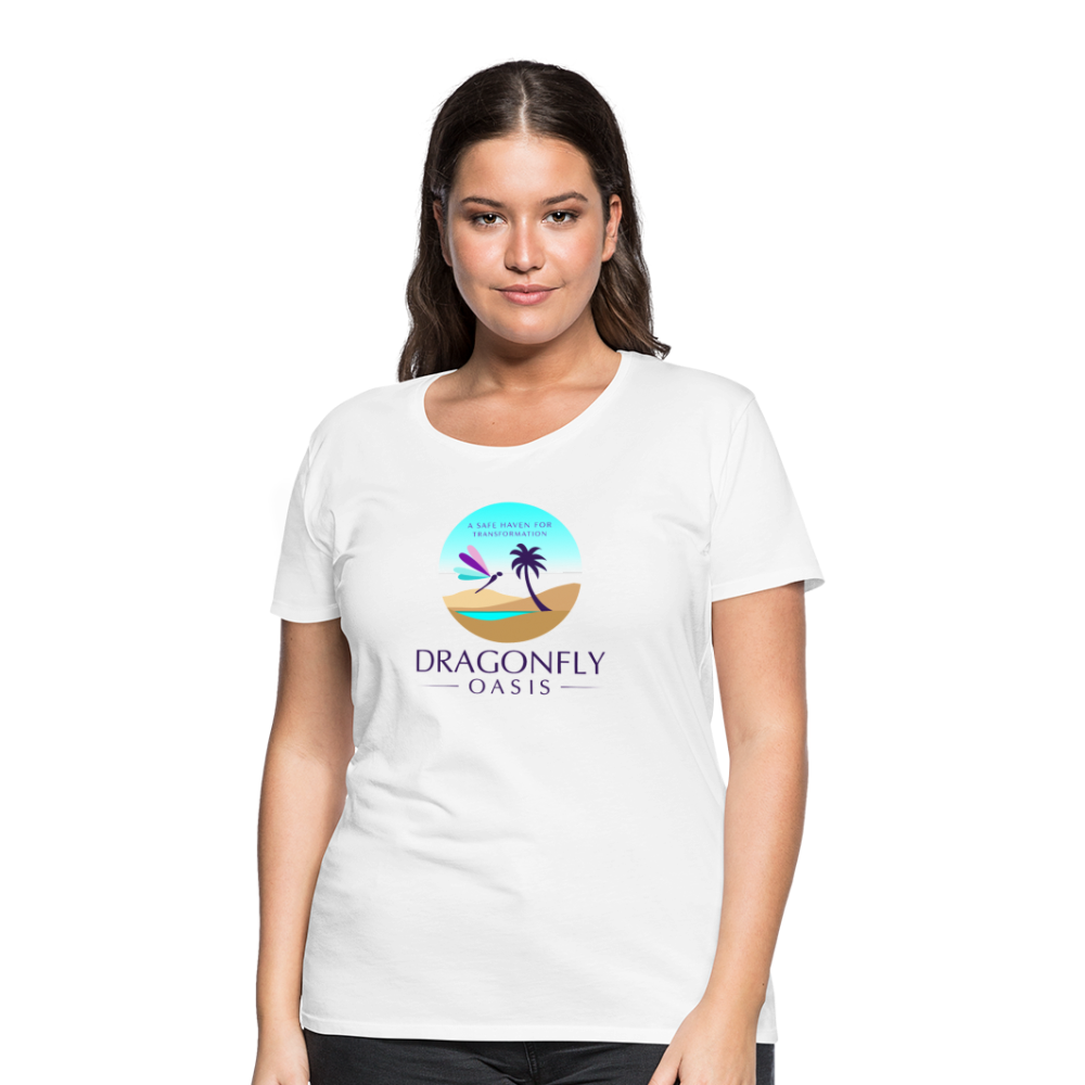 Women's Dragonfly Oasis V.1 Premium T-Shirt - white