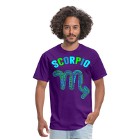 Thumbnail for Men's Power Words Scorpio Classic T-Shirt - purple