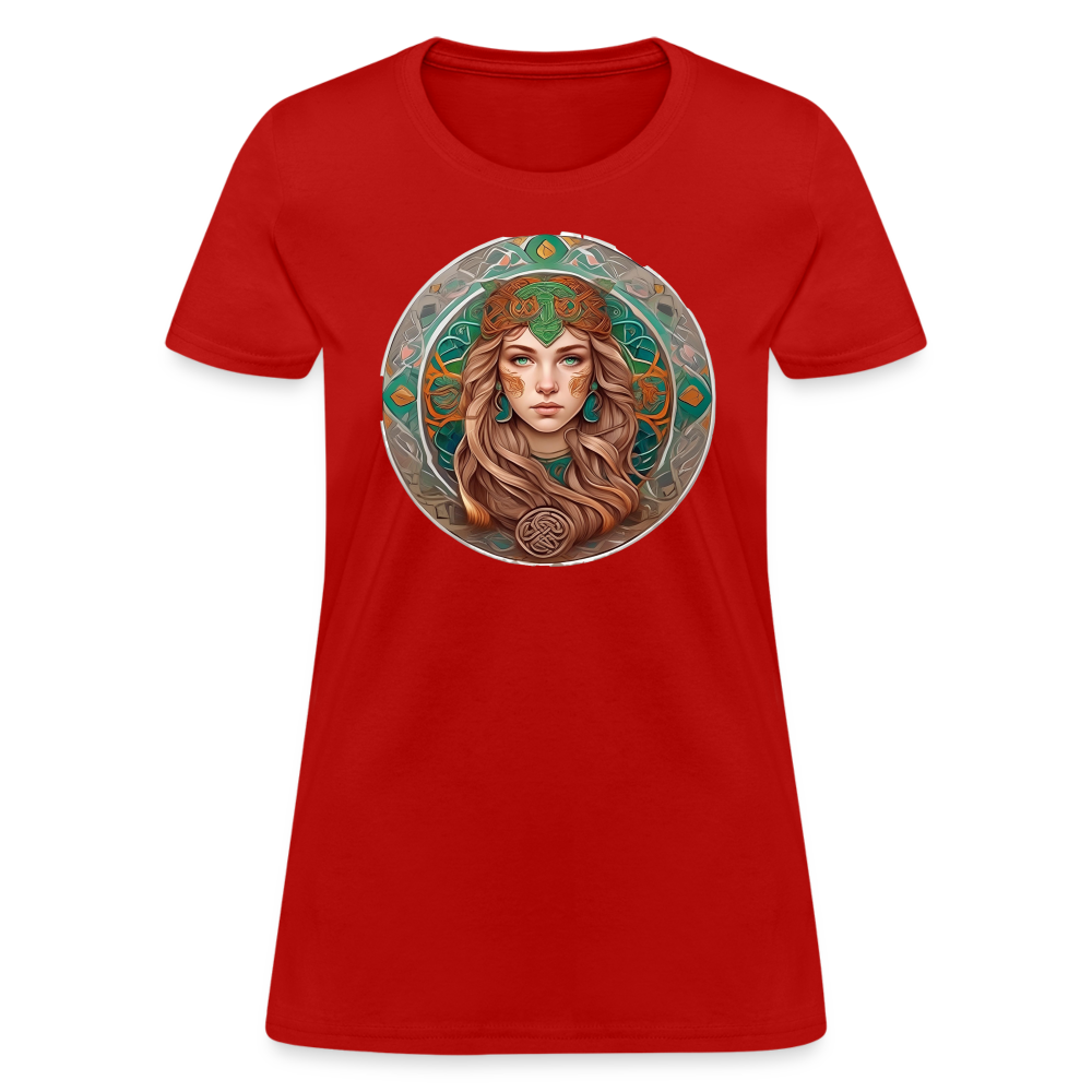 Women's Mythical Virgo T-Shirt - red