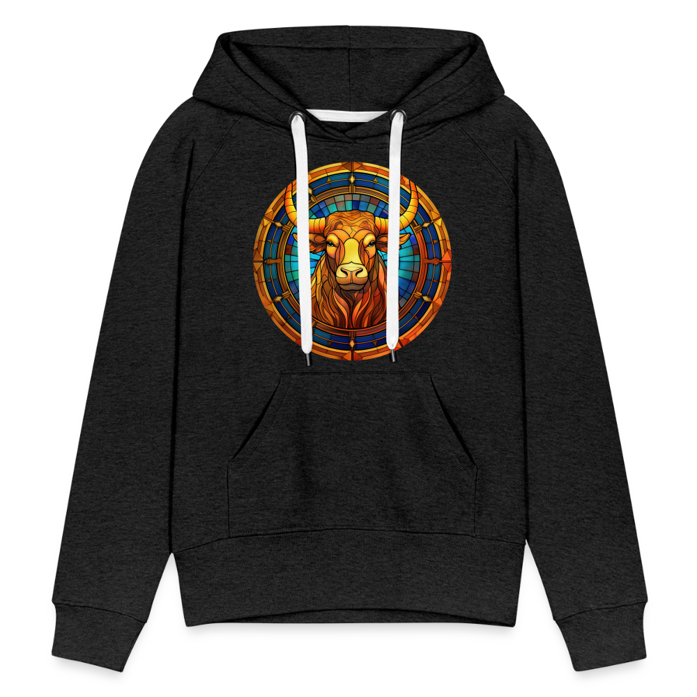 Women’s Mosaic Taurus Premium Hoodie - charcoal grey