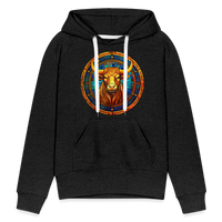 Thumbnail for Women’s Mosaic Taurus Premium Hoodie - charcoal grey