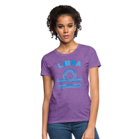 Thumbnail for Women's Power Words Libra T-Shirt - purple heather