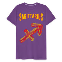 Thumbnail for Men's Power Words Sagittarius Premium T-Shirt - purple