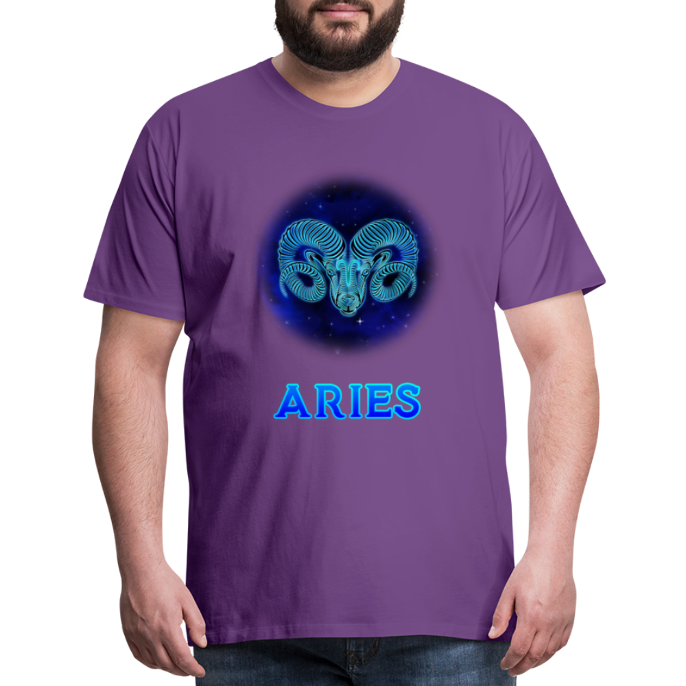 Men's Aries Premium T-Shirt - purple