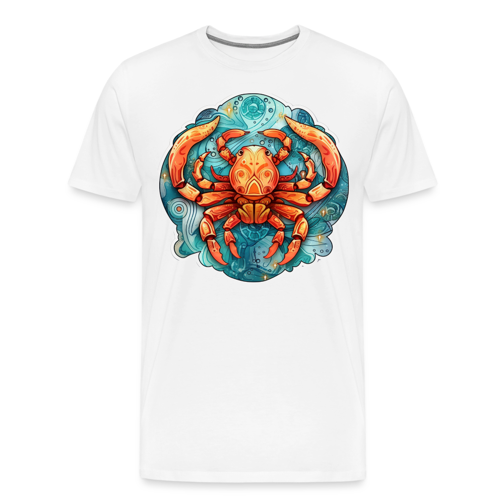 Men's Symbol Cancer Premium T-Shirt - white