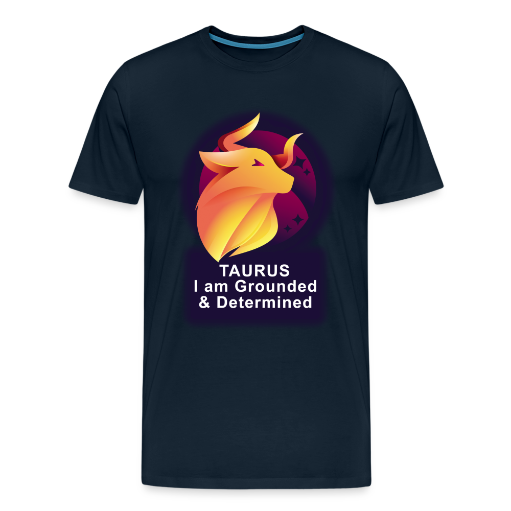 Men's Glow Taurus Premium T-Shirt - deep navy