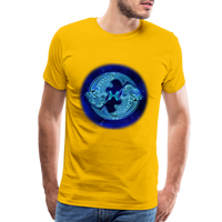 Thumbnail for Men's Pisces Premium T-Shirt - sun yellow