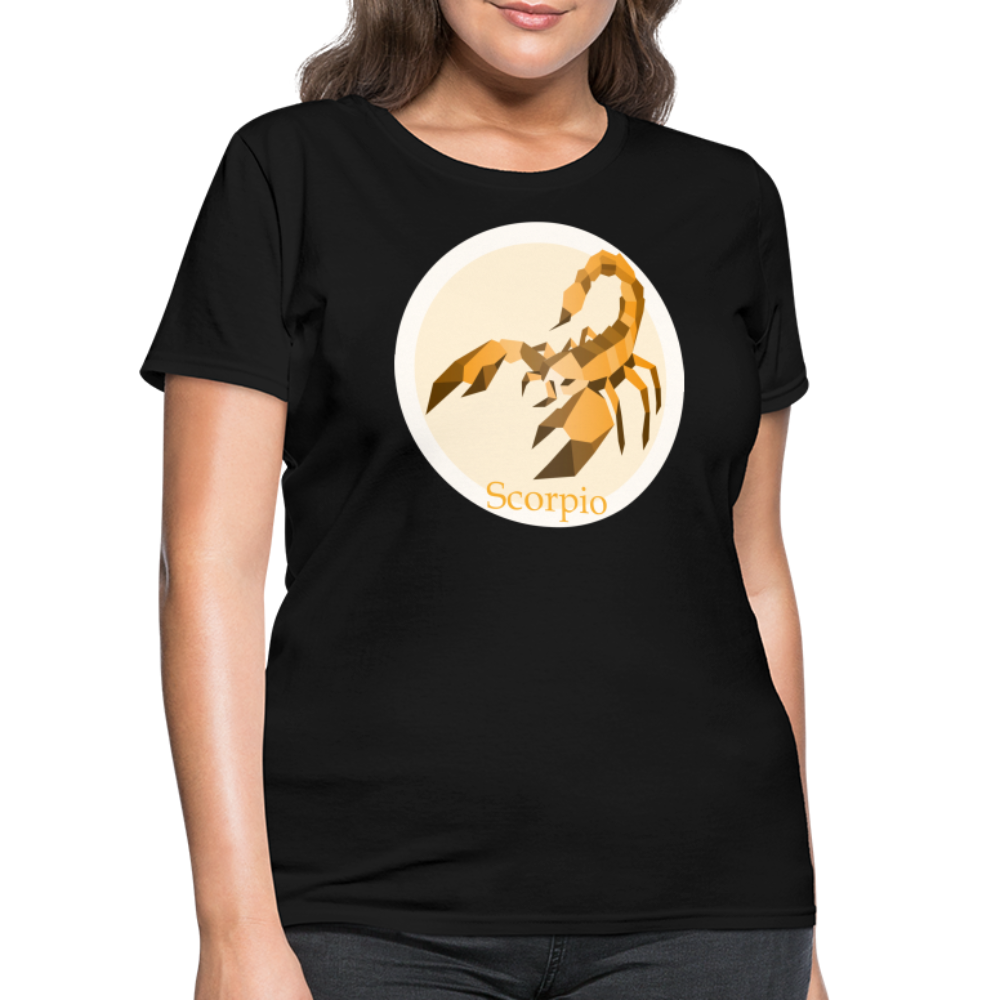 Women's Mosaic Scorpio T-Shirt - black